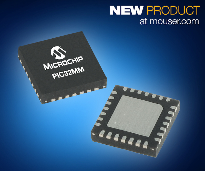 Microchip’s cost-effective, low-power PIC32MM MCUs now at Mouser